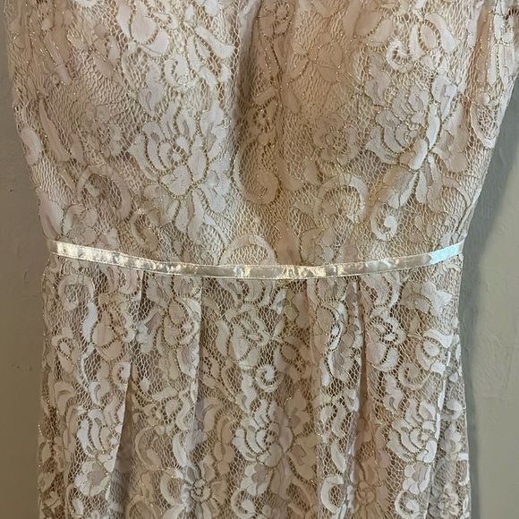 Jenny Yoo Collection Sleeveless Light Pink Lace Mini Bridesmaid Dress 0 - Picture 4 of 16